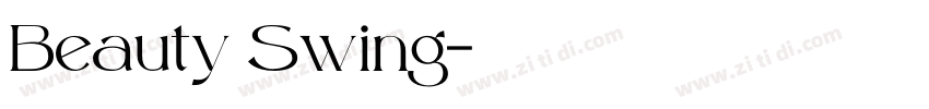 Beauty Swing字体转换